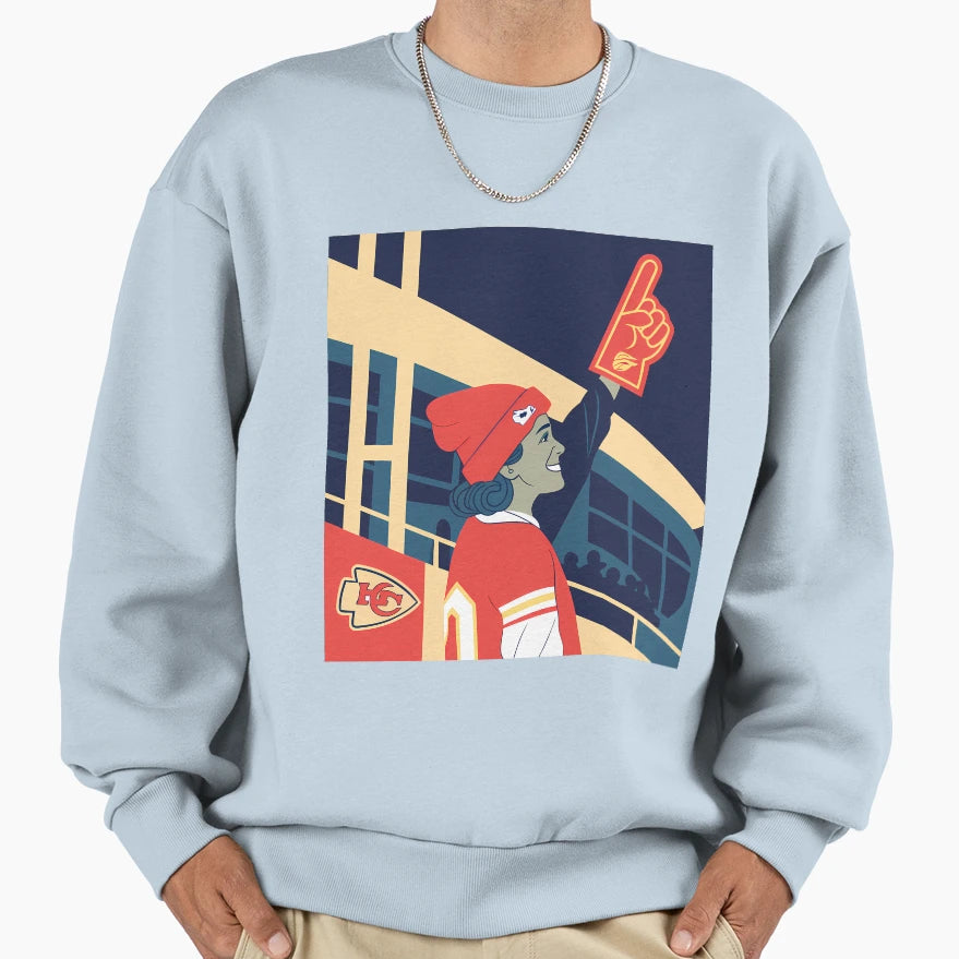 Chiefs Fan Spirit Unwavering Sweatshirt - Casual Everyday Wear for Adults - T-Shirt, Sweatshirt, Hoodie