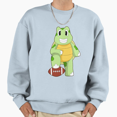Turtle Football Sports Sweatshirt - Graphic Print for Adults - T-Shirt, Sweatshirt, Hoodie