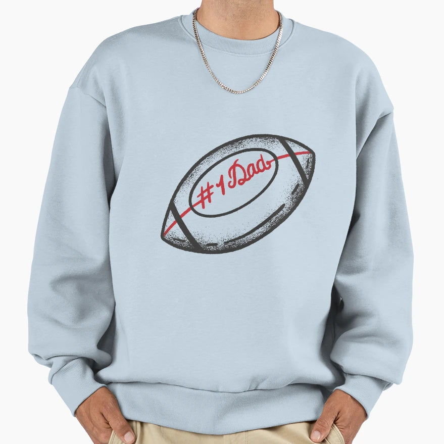 American Football Sport Ball Sweatshirt - Casual Everyday Wear for Adults - T-Shirt, Sweatshirt, Hoodie