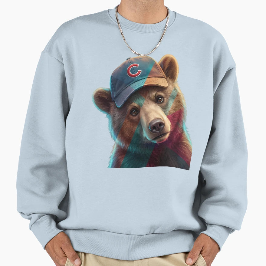 Chicago Cub Sweatshirt - Custom Art Print for Adults - T-Shirt, Sweatshirt, Hoodie