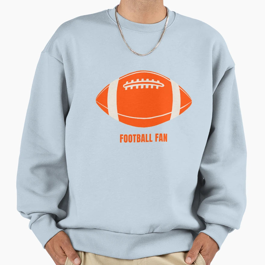Football Fan Lifestyle Sweatshirt - Minimalist Print for Adults - T-Shirt, Sweatshirt, Hoodie