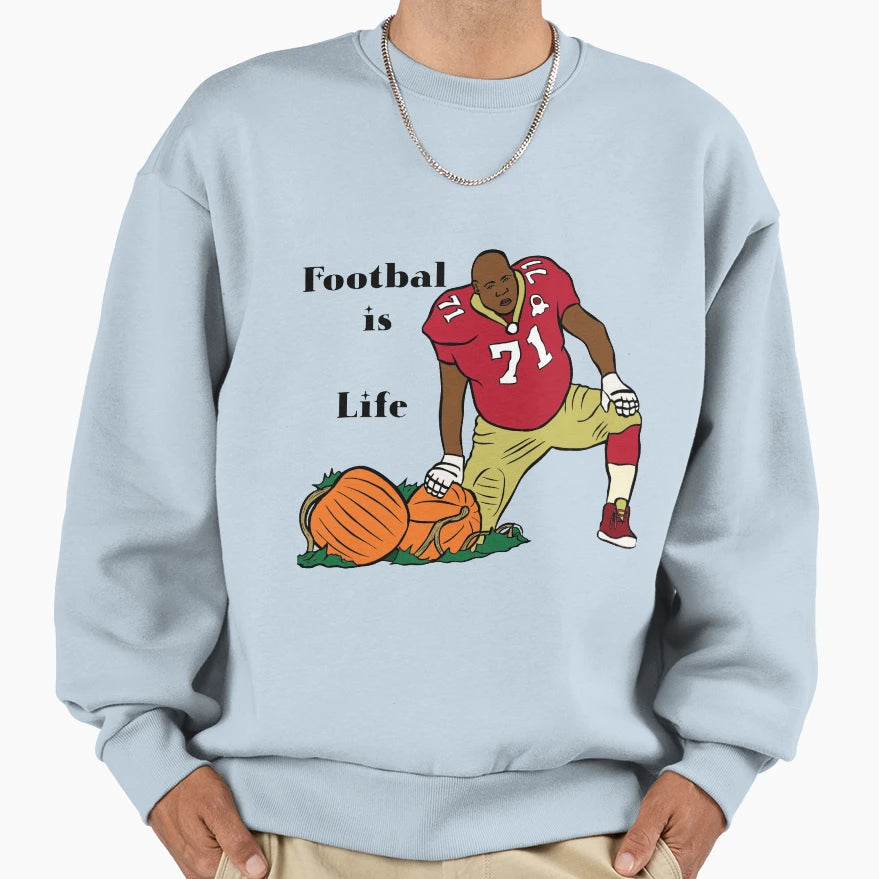 Profession Football Player Sweatshirt - Minimalist Print Unisex - T-Shirt, Sweatshirt, Hoodie