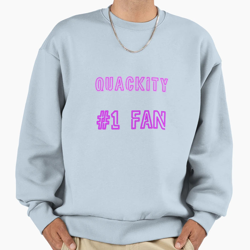 Quackity 1 Fan Sweatshirt - Novelty Apparel Men Women - T-Shirt, Sweatshirt, Hoodie