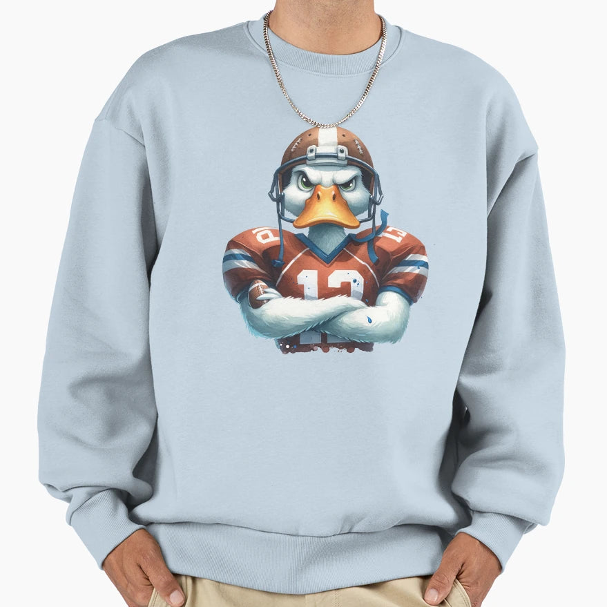 Duck Amarican Football Sweatshirt - Trendy Graphic for Adults - T-Shirt, Sweatshirt, Hoodie