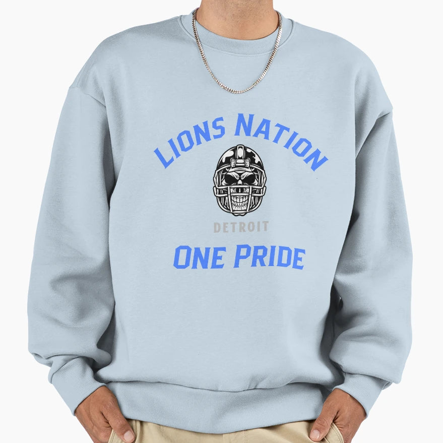 Lions Nation One Pride T-Shirt - Streetwear Style Men Women - T-Shirt, Sweatshirt, Hoodie