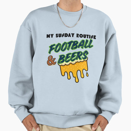 Seattle Seahawks Sunday Routine Sweatshirt - Aesthetic Graphic Unisex - T-Shirt, Sweatshirt, Hoodie