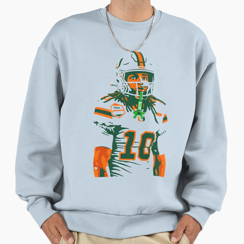 Malachi Toney Miami Hurricanes 10 Sweatshirt - Minimalist Print Unisex - T-Shirt, Sweatshirt, Hoodie