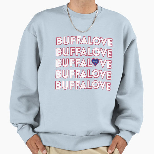 Buffalove Sweatshirt - Unique Graphic Unisex - T-Shirt, Sweatshirt, Hoodie