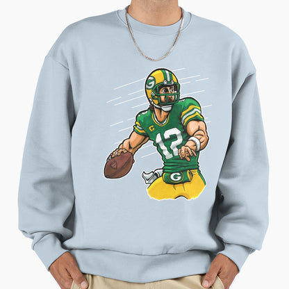 Rodgers Qb Sweatshirt - Minimalist Print Unisex - T-Shirt, Sweatshirt, Hoodie