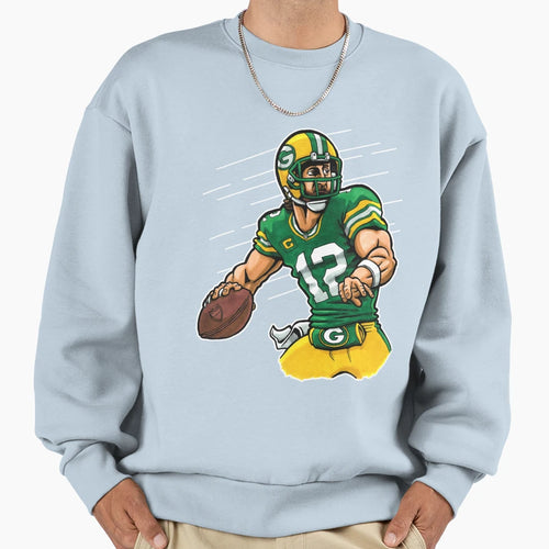 Rodgers Qb Sweatshirt - Minimalist Print Unisex - T-Shirt, Sweatshirt, Hoodie