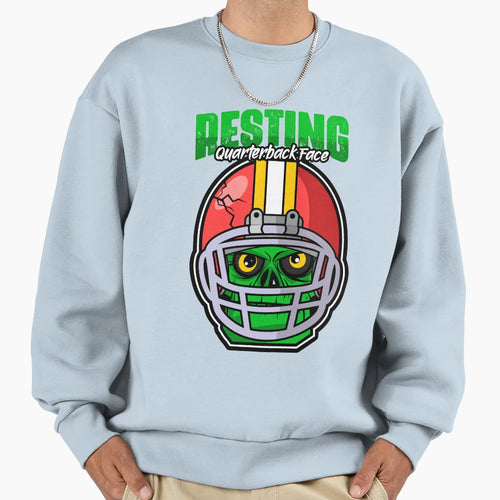 Funny Football Quarterback Zombie Sweatshirt - Trendy Graphic Unisex - T-Shirt, Sweatshirt, Hoodie