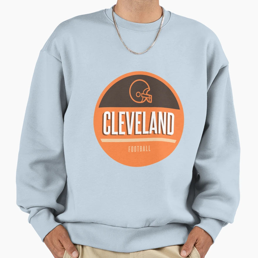 Cleveland Football Gift Loves Cat Sweatshirt - Novelty Apparel for Adults - T-Shirt, Sweatshirt, Hoodie