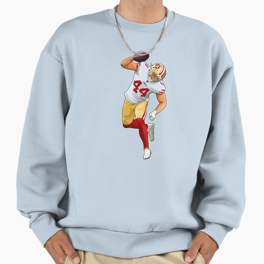 Kyle Juszczyk 44 Power Touchdown Sweatshirt - Aesthetic Graphic Men Women - T-Shirt, Sweatshirt, Hoodie
