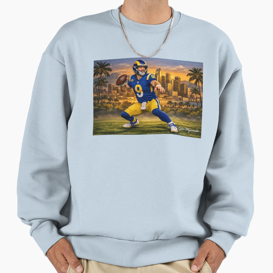 MS Los Angeles Skyline Sweatshirt - Aesthetic Graphic Unisex - T-Shirt, Sweatshirt, Hoodie