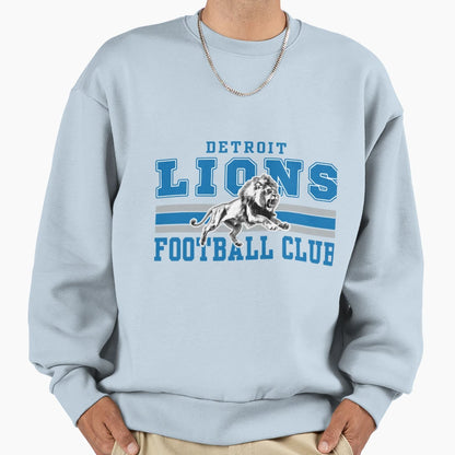 Football Detroit Lions Sweatshirt - Aesthetic Graphic Men Women - T-Shirt, Sweatshirt, Hoodie