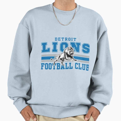 Football Detroit Lions Sweatshirt - Aesthetic Graphic Men Women - T-Shirt, Sweatshirt, Hoodie