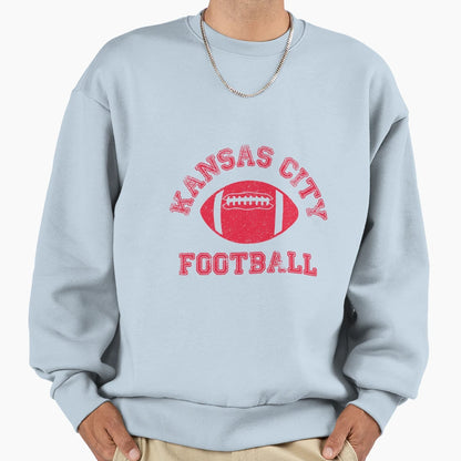 Kansas City Distressed Pro Football Sweatshirt - Minimalist Print Unisex - T-Shirt, Sweatshirt, Hoodie