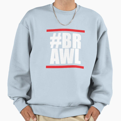 Brawl White Brawl Sweatshirt - Novelty Apparel Unisex - T-Shirt, Sweatshirt, Hoodie