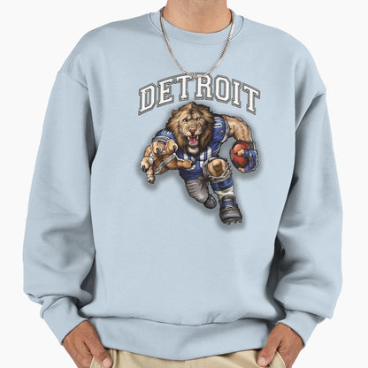 Detroit Football Detroit Football Sweatshirt - Minimalist Print Unisex - T-Shirt, Sweatshirt, Hoodie