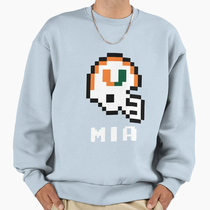 Miami Hurricanes Tecmo Super Bowl Sweatshirt - Fun Novelty Design Unisex - T-Shirt, Sweatshirt, Hoodie