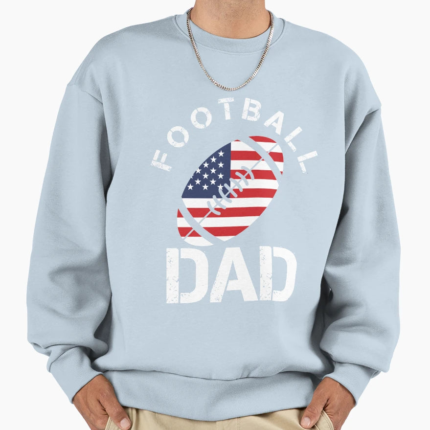 Dad Football T-Shirt - Aesthetic Graphic Unisex - T-Shirt, Sweatshirt, Hoodie
