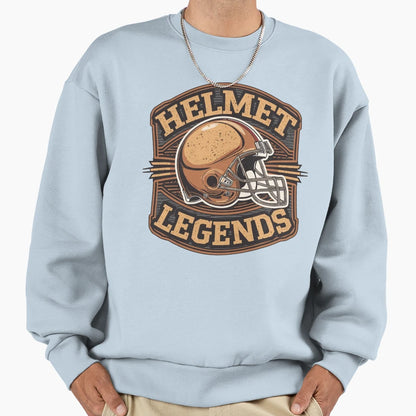 Helmet Legends American Football Sweatshirt - Custom Art Print Men Women - T-Shirt, Sweatshirt, Hoodie