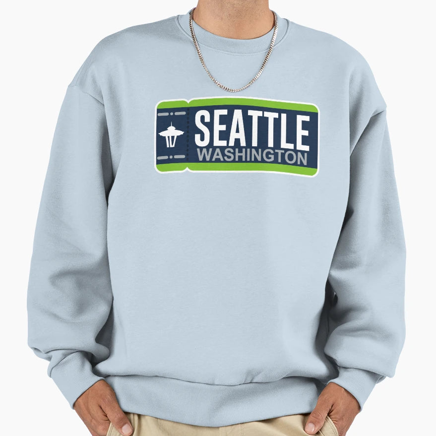 Seattle Ticket City Sweatshirt - Unique Graphic Men Women - T-Shirt, Sweatshirt, Hoodie
