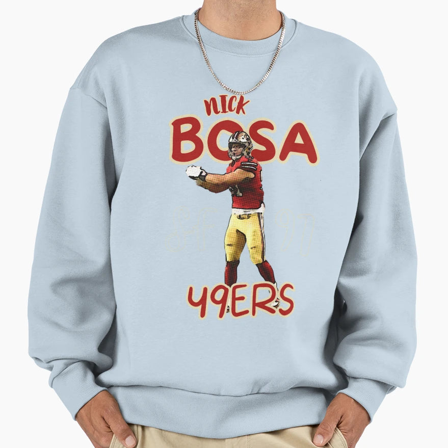 Player Defensive End Sweatshirt - Casual Everyday Wear for Adults - T-Shirt, Sweatshirt, Hoodie