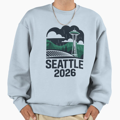 Seattle 2026 Space Needle Stadium T-Shirt - Custom Art Print Men Women - T-Shirt, Sweatshirt, Hoodie