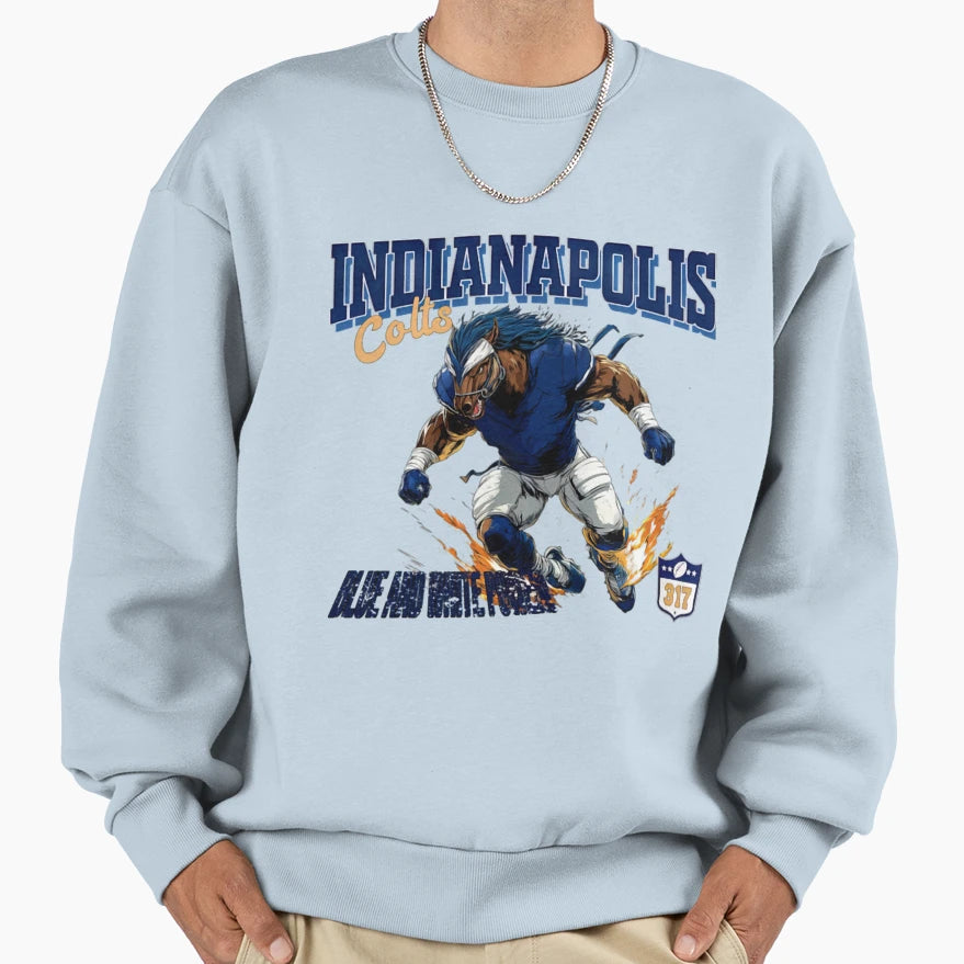 Art Indianapolis Colts Sweatshirt - Streetwear Style for Adults - T-Shirt, Sweatshirt, Hoodie