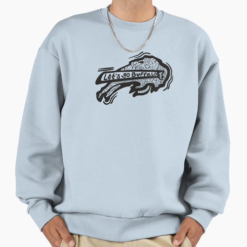 Buffalo Bills Doodle Sweatshirt - Trendy Graphic Unisex - T-Shirt, Sweatshirt, Hoodie