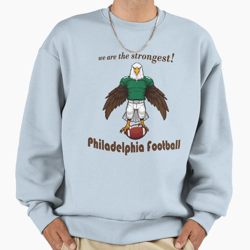 Eagle Wearing American Football Sweatshirt - Streetwear Style for Adults - T-Shirt, Sweatshirt, Hoodie