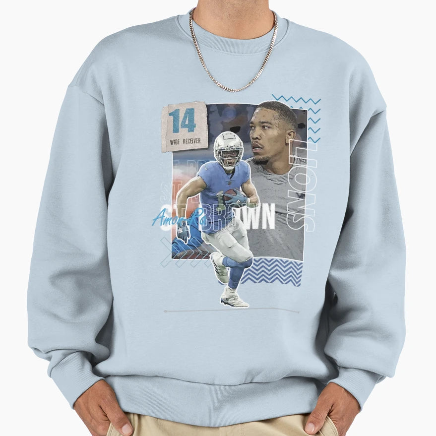 Amon Sport Ra Sport St Brown Sweatshirt - Casual Everyday Wear Unisex - T-Shirt, Sweatshirt, Hoodie