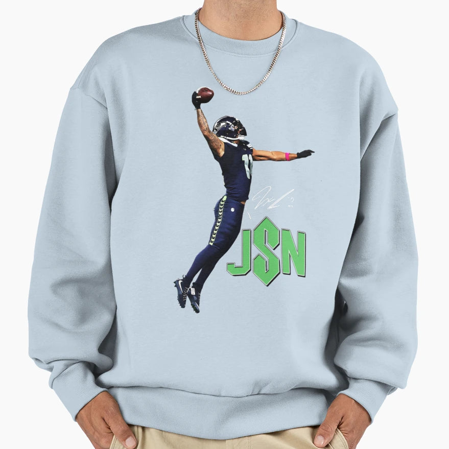 Seahawks Jaxon Smith Njigba Sweatshirt - Aesthetic Graphic for Adults - T-Shirt, Sweatshirt, Hoodie