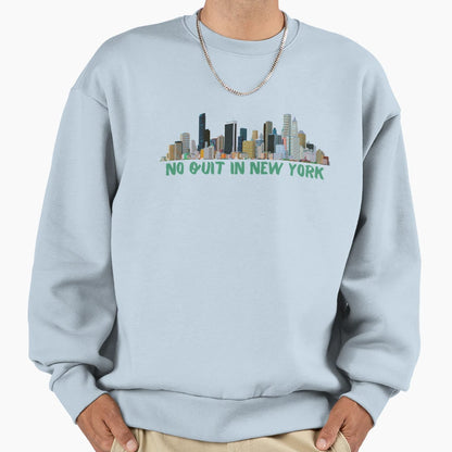 Copy No Quit New York Green Skyline Sweatshirt - Unique Graphic for Adults - T-Shirt, Sweatshirt, Hoodie