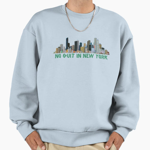 Copy No Quit New York Green Skyline Sweatshirt - Unique Graphic for Adults - T-Shirt, Sweatshirt, Hoodie