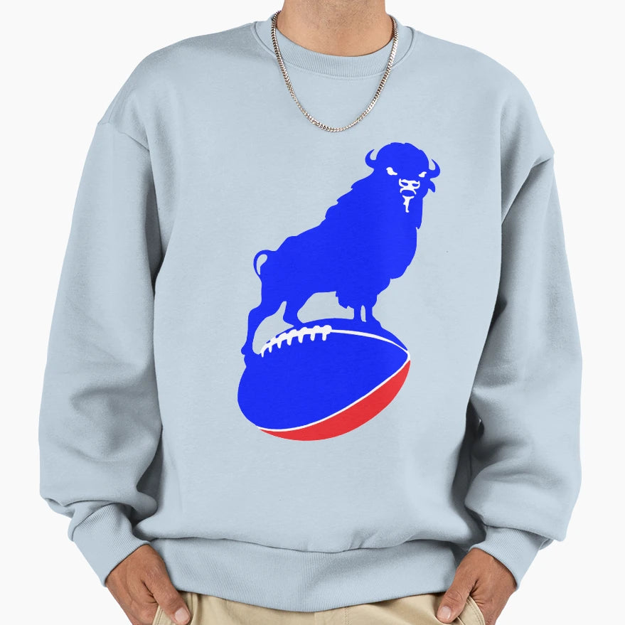 Buffalo Rugby Sweatshirt - Casual Everyday Wear Men Women - T-Shirt, Sweatshirt, Hoodie