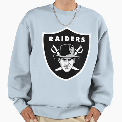 Raider Black Symbol Sweatshirt - Streetwear Style Men Women - T-Shirt, Sweatshirt, Hoodie