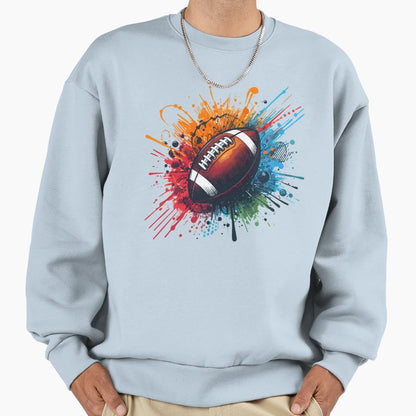 American Football Game Day Street Sweatshirt - Minimalist Print for Adults - T-Shirt, Sweatshirt, Hoodie