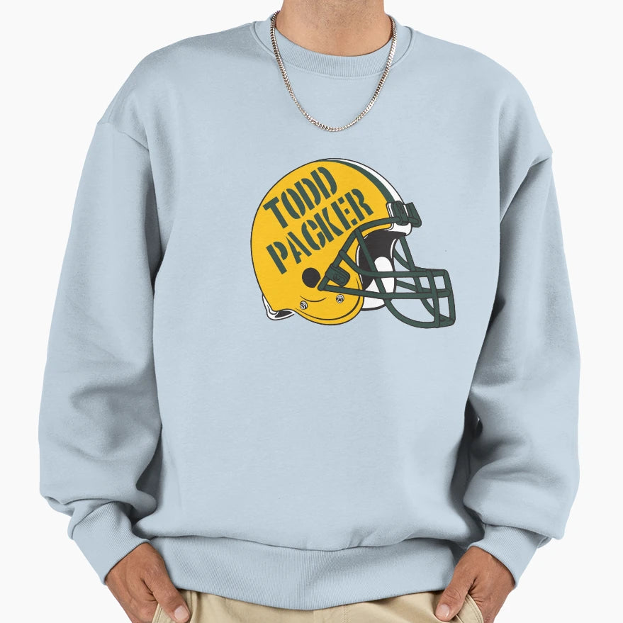 Todd Packer Football Helmet Sweatshirt - Unique Graphic Unisex - T-Shirt, Sweatshirt, Hoodie