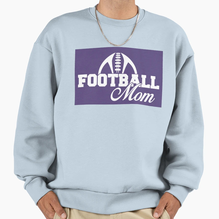 Football Mom Sweatshirt - Casual Everyday Wear for Adults - T-Shirt, Sweatshirt, Hoodie