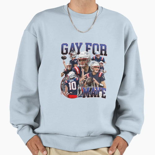 Drake Maye Gay Maye New England Sweatshirt - Minimalist Print for Adults - T-Shirt, Sweatshirt, Hoodie