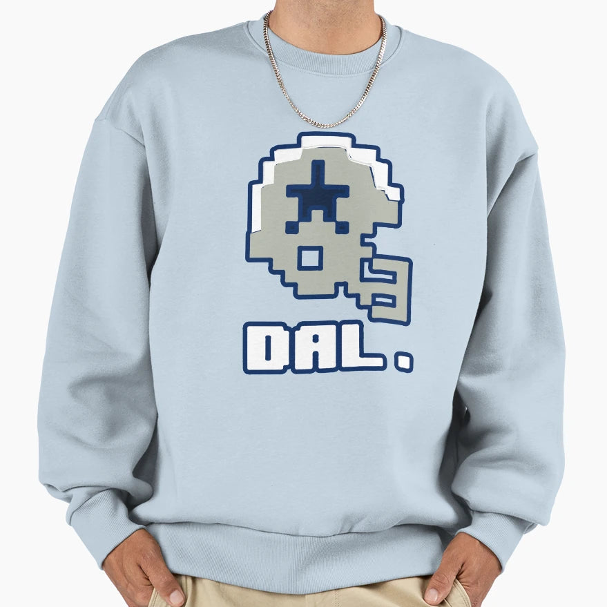 Dallas Tecmo Bowl Football Video Games T-Shirt - Trendy Graphic for Adults - T-Shirt, Sweatshirt, Hoodie