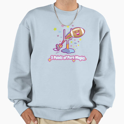 3 Points Pure Magic American Football Sweatshirt - Trendy Graphic Men Women - T-Shirt, Sweatshirt, Hoodie