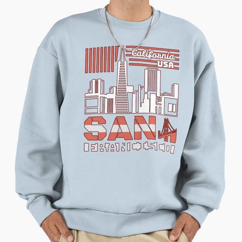 City San Francisco California Usa Sweatshirt - Graphic Print Unisex - T-Shirt, Sweatshirt, Hoodie