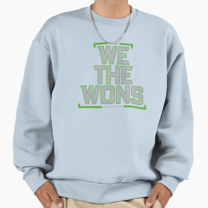 We Wons Seattle 2025 Champions Navy Sweatshirt - Novelty Apparel Men Women - T-Shirt, Sweatshirt, Hoodie