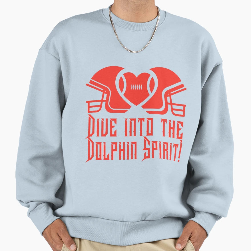 Miami Dolphins Spirit Dive Sweatshirt - Trendy Graphic Men Women - T-Shirt, Sweatshirt, Hoodie
