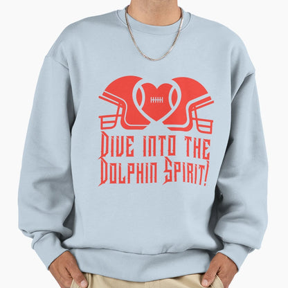 Miami Dolphins Spirit Dive Sweatshirt - Trendy Graphic Men Women - T-Shirt, Sweatshirt, Hoodie