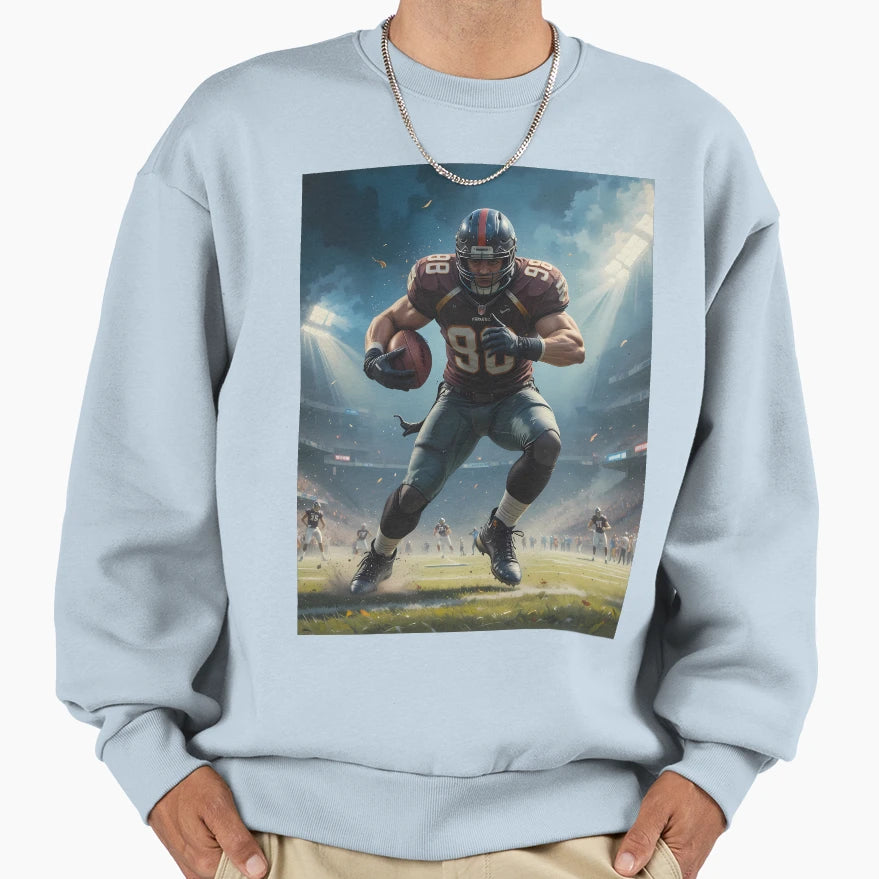 Football Art Diverse Artistic Sweatshirt - Unique Graphic for Adults - T-Shirt, Sweatshirt, Hoodie