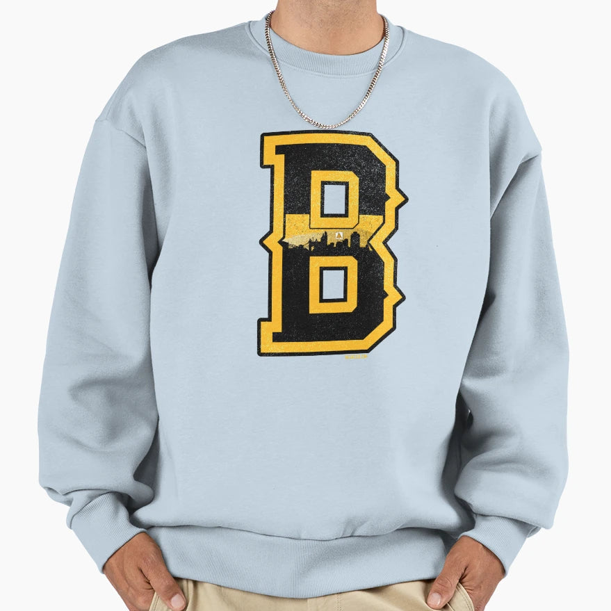 Fan Boston Skyline Sports Hockey Sweatshirt - Fun Novelty Design Men Women - T-Shirt, Sweatshirt, Hoodie
